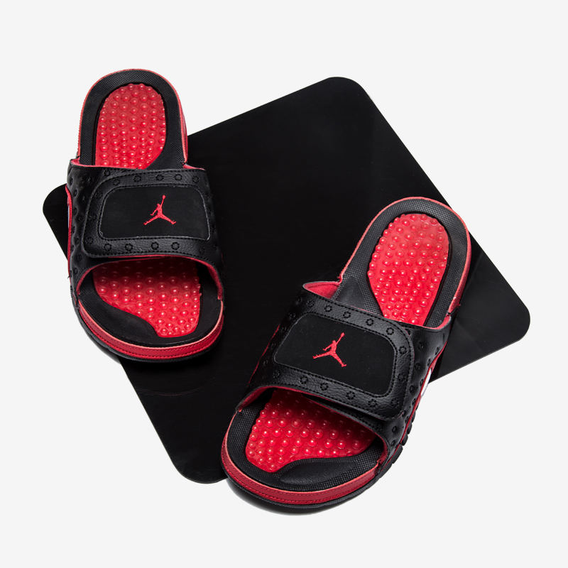 Air Jordan Hydro 13 Black Red - Click Image to Close